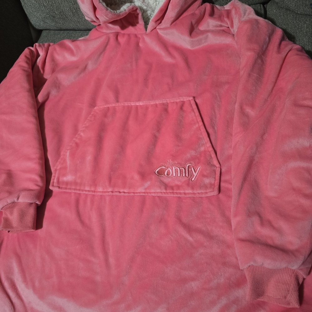 The Comfy Pink Hoodie Blanket